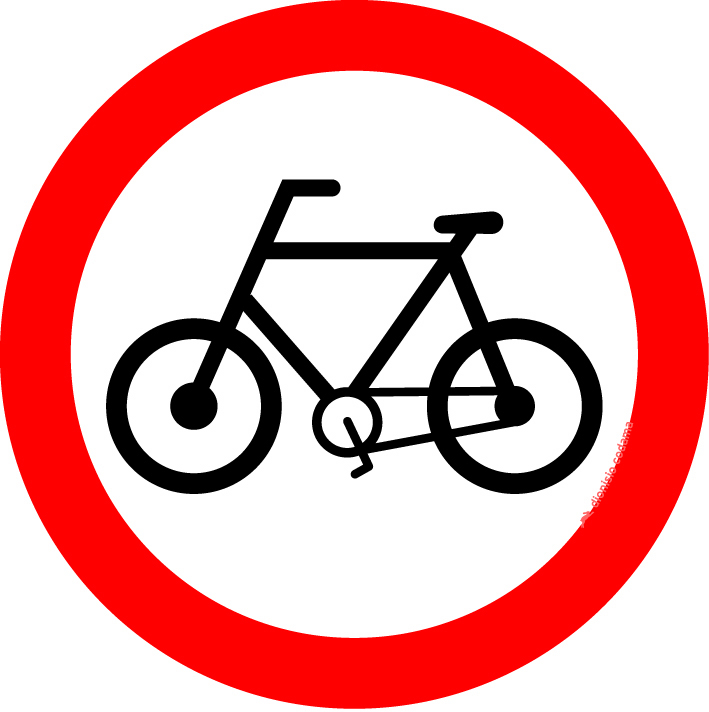 Circulacao exclusiva de bicicletas