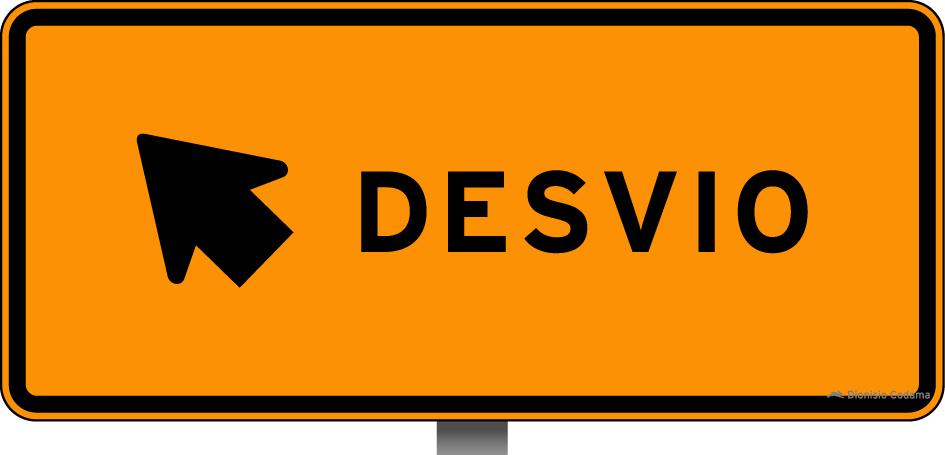 Obras desvio a esquerda