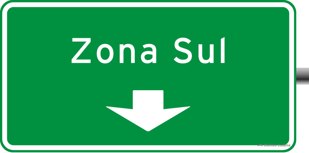 Placa indicativa de sentido (direcao) 5
