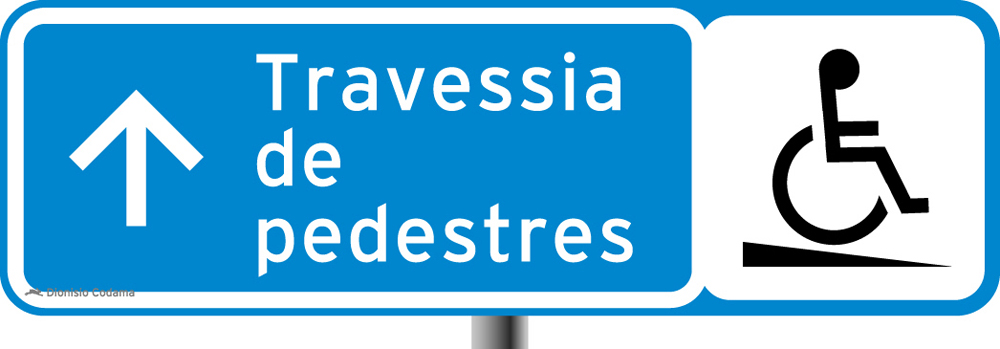 Placa para pedestres 2