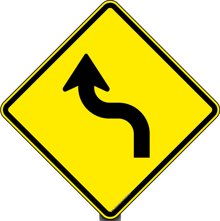 Curva acentuada em 