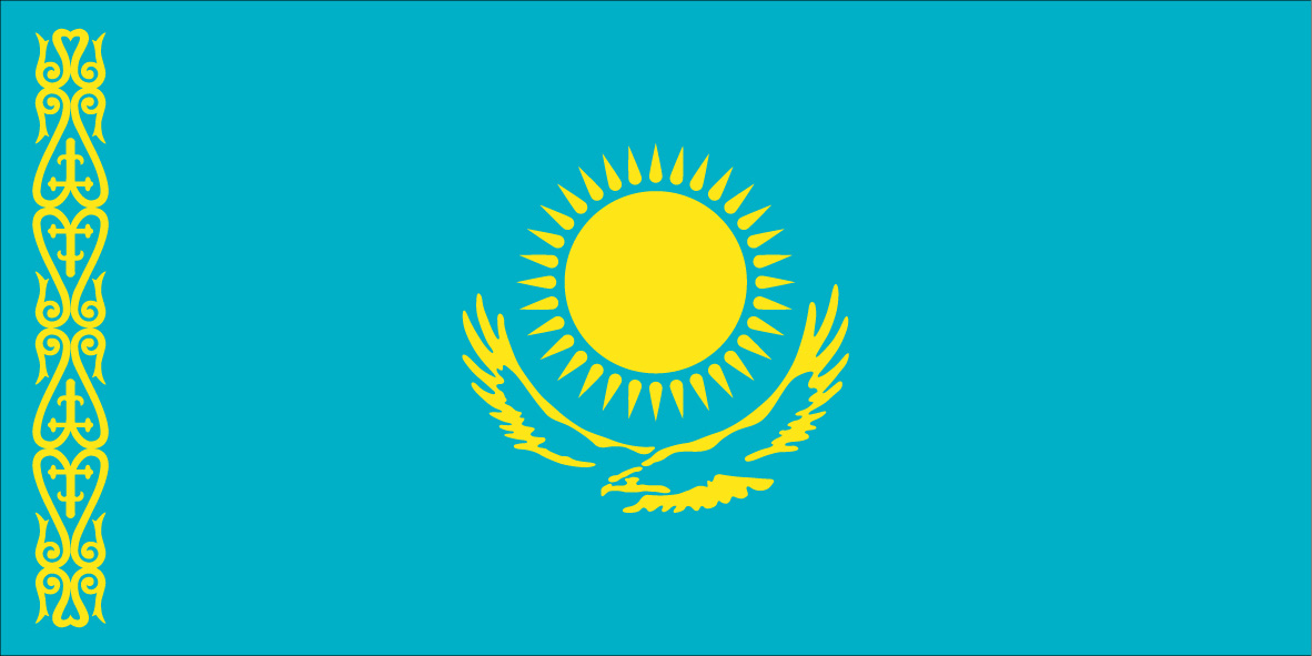 Bandeira Cazaquistao