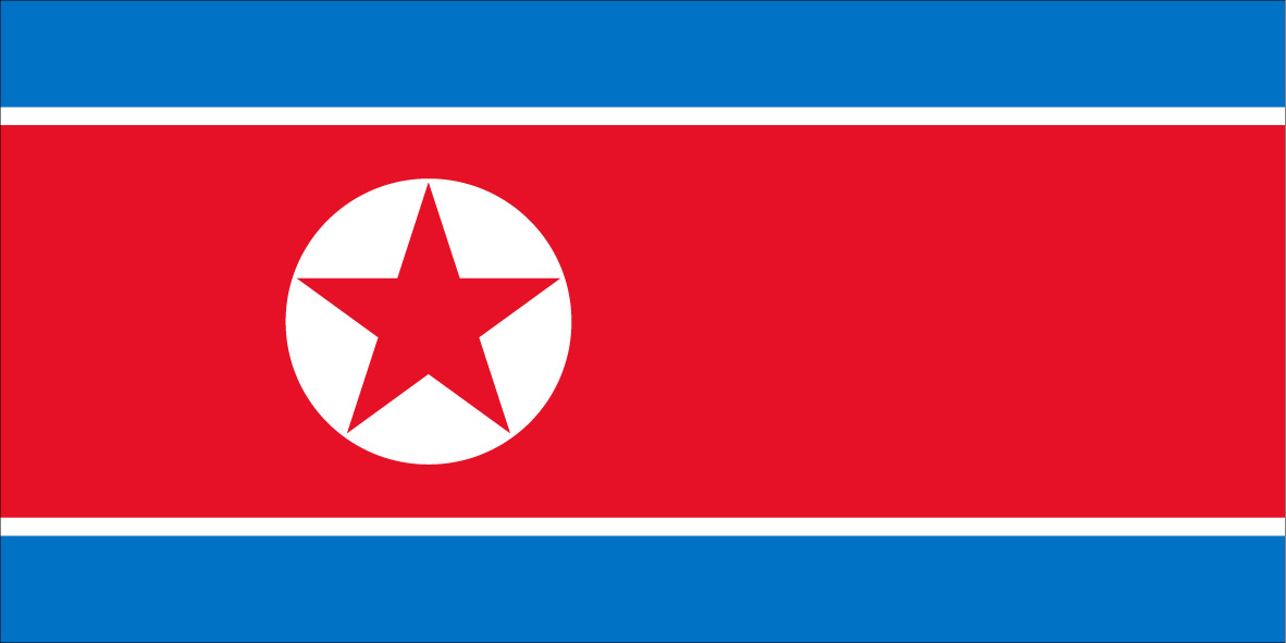 Bandeira Coreia do Norte