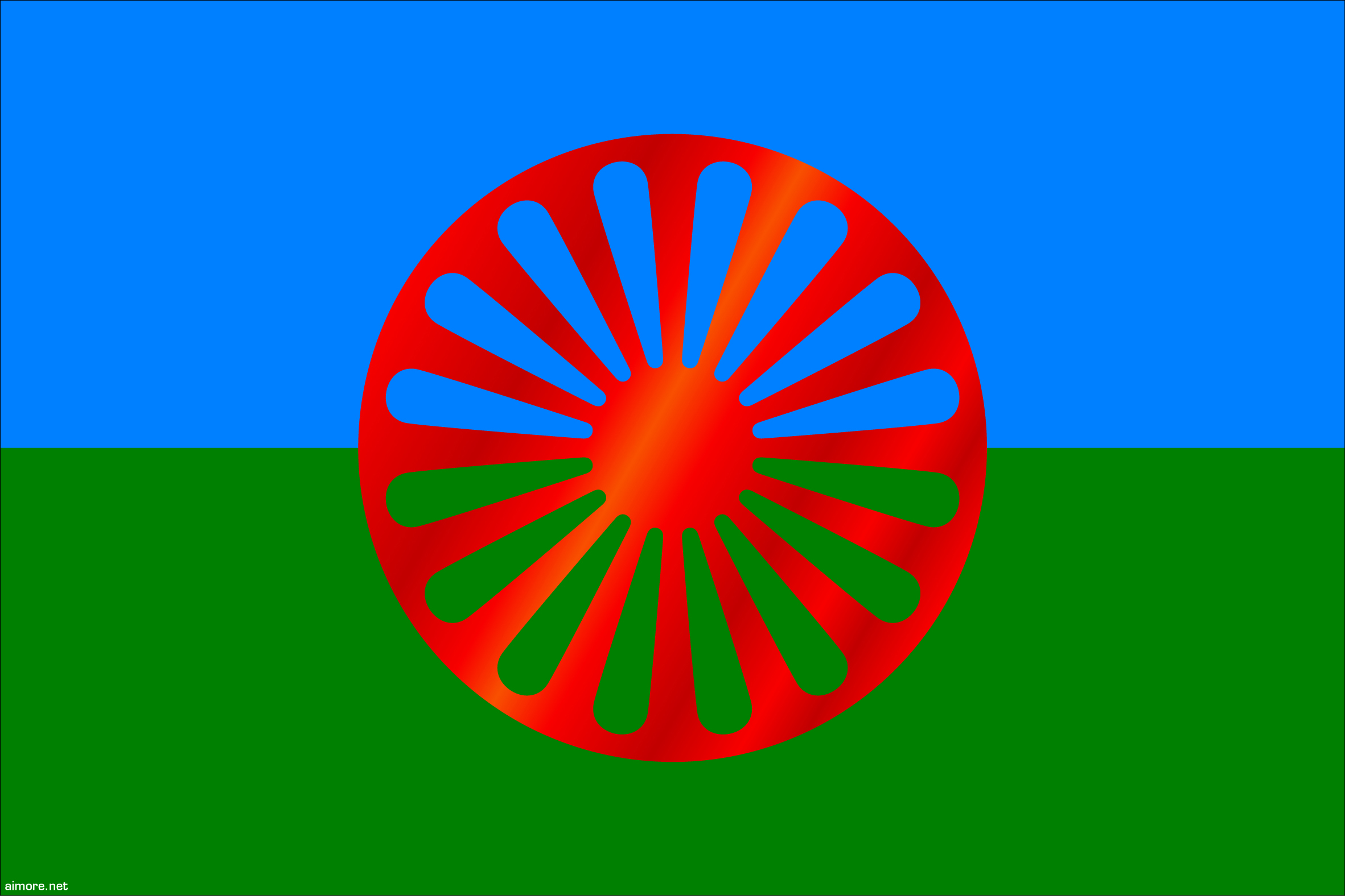 Bandeira Povo Cigano, Romani