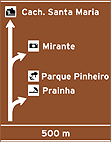 Placa Indicativa de sentido (direçao) - Placa diagramada 01