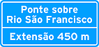 Placa de Identificacao nominal de pontes, viadutos, tuneis e passarelas 02