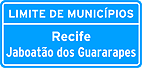 Placa de Identificacao de limite de Municipios, divisa de Estados, fronteira, perimetro urbano 01