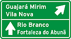 Placa de Orientacao de Destino - Placa indicativa de sentido (direcao) 08